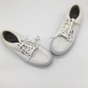 Vans Chukka Low Skate Sneakers - White - Mens 7.5